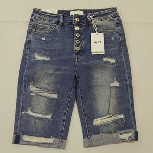 Vervet Free Fallin’ Bermuda Shorts Large NWT